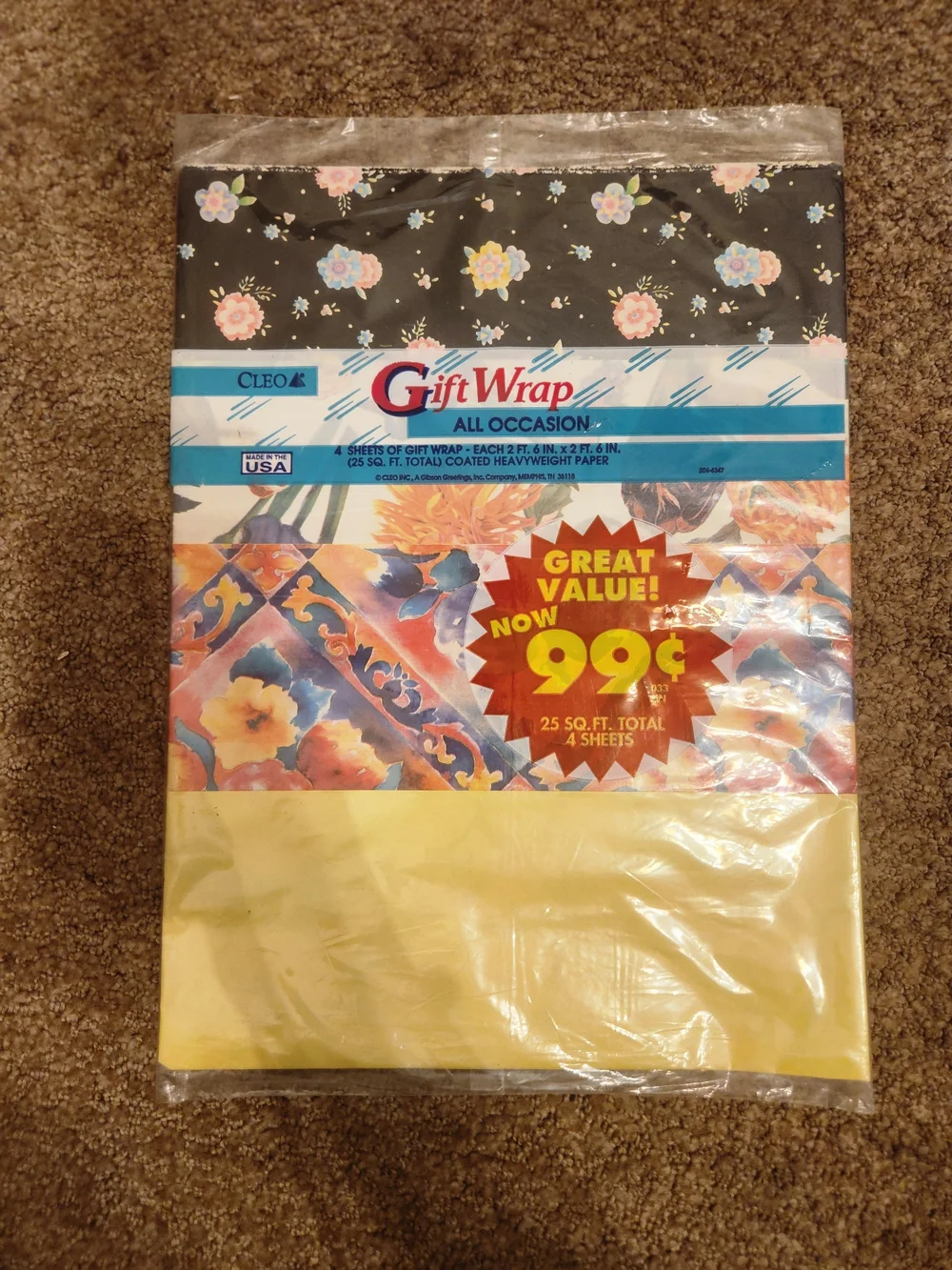 Vintage wrapping paper (Entire lot of 27 different papers) 1960's and 1970's